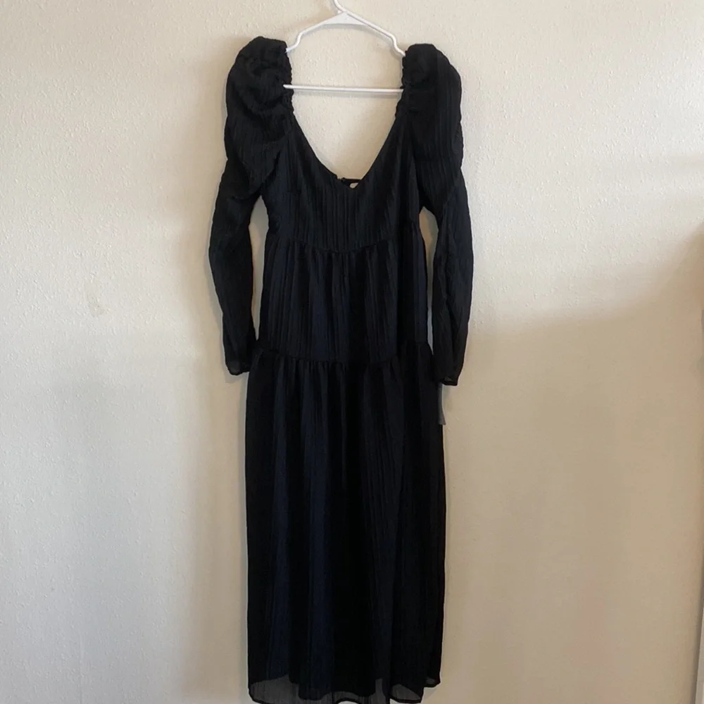 Ruched Long sleeve Maxi Dress - Picture 2 of 6